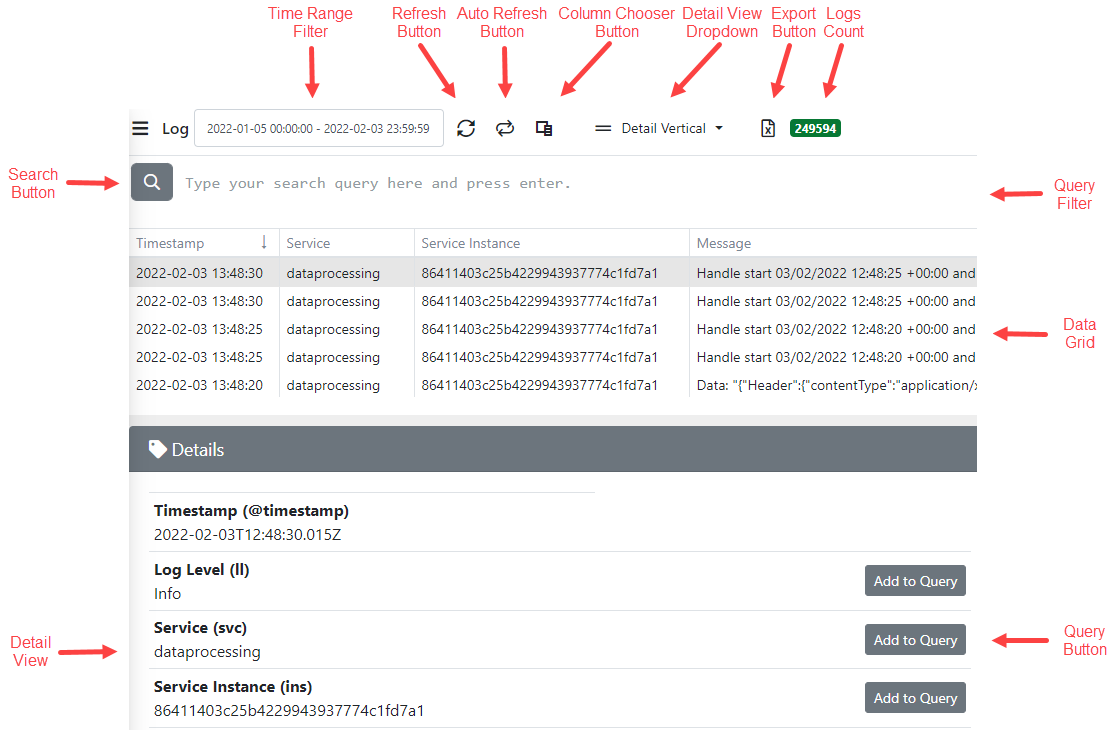 Log Interface