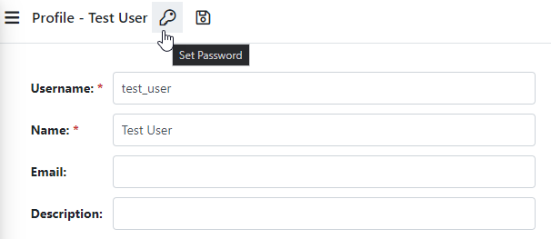 Set Password Button